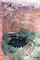 Circular Pool from Rim walk